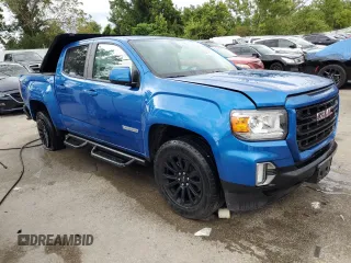 2021 GMC Canyon 4WD Elevation with VIN 1GTG6CENXM1276303, listed as a Copart auction lot 65016744 with 44,730 mi miles and Salvage Title. Bid and sale history available at carsss.com. Image 4.