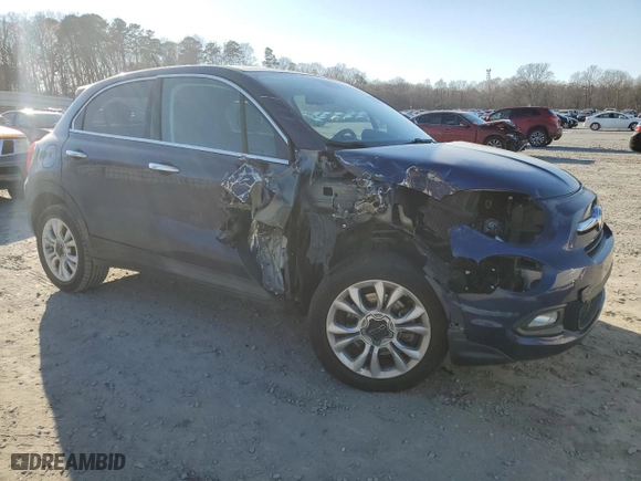 2016 FIAT 500X Lounge with VIN ZFBCFXDT1GP347737, listed as a Copart auction lot 88474135 with 77,327 mi miles and Salvage Title. Bid and sale history available at carsss.com. Image 4.