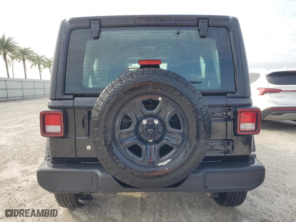 2024 Jeep Wrangler Sport with VIN 1C4PJXDG0RW261473, listed as a Copart auction lot 75140944 with 0 mi miles and Non Repairable. Bid and sale history available at carsss.com. Image 6.