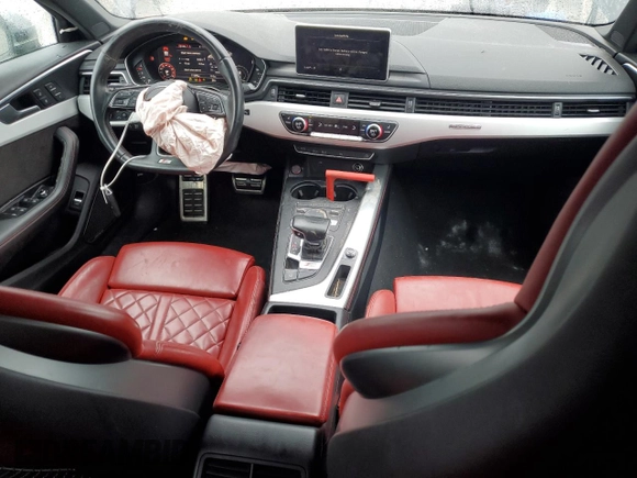 2019 Audi S4 Prestige with VIN WAUC4AF45KA102681, listed as a Copart auction lot 40122174 with 77,289 mi miles. Bid and sale history available at carsss.com. Image 8.