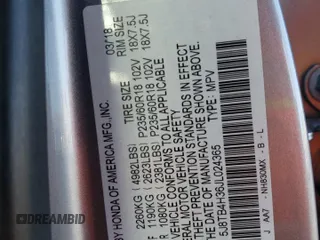 2018 Acura RDX with VIN 5J8TB4H36JL024365, listed as a Copart auction lot 46147073 with 42,387 mi miles. Bid and sale history available at carsss.com. Image 15.