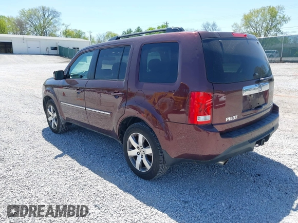 2012 Honda Pilot Touring with VIN 5FNYF4H90CB020623, listed as a IAAI auction lot 42048740 with 162,504 mi miles. Bid and sale history available at carsss.com. Image 3.