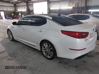 2015 Kia Optima SXL Turbo with VIN 5XXGR4A63FG408045, listed as a IAAI auction lot 41475991 with 133,263 mi miles and . Bid and sale history available at DreamBid. Image 3.
