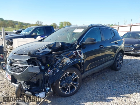 2023 Buick Encore GX Select with VIN KL4MMDS26PB061289, listed as a IAAI auction lot 42014422 with 58,581 mi miles and . Bid and sale history available at DreamBid. Image 2.