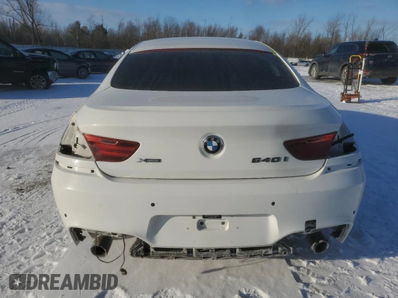 2017 BMW 6 Series 640i xDrive with VIN WBA6D2C59HGT66279, listed as a Copart auction lot 43651245 with 126,899 mi miles and Non Repairable. Bid and sale history available at carsss.com. Image 6.