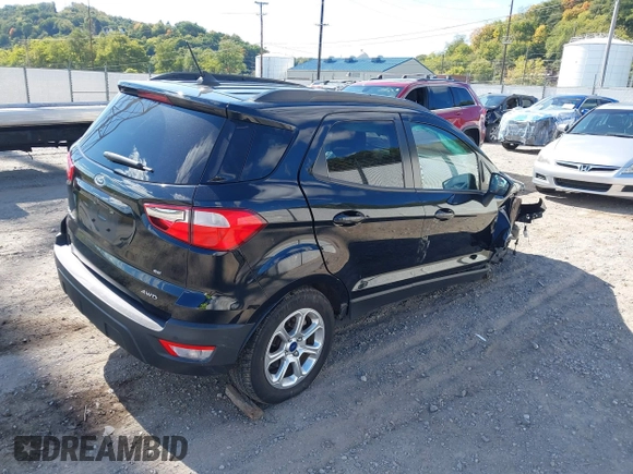 2019 Ford EcoSport SE with VIN MAJ6S3GL3KC301861, listed as a IAAI auction lot 40556438 with 55,668 mi miles and . Bid and sale history available at DreamBid. Image 4.