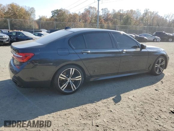 2016 BMW 7 Series 750i xDrive with VIN WBA7F2C56GG419078, listed as a Copart auction lot 75355703 with 0 mi miles. Bid and sale history available at carsss.com. Image 3.