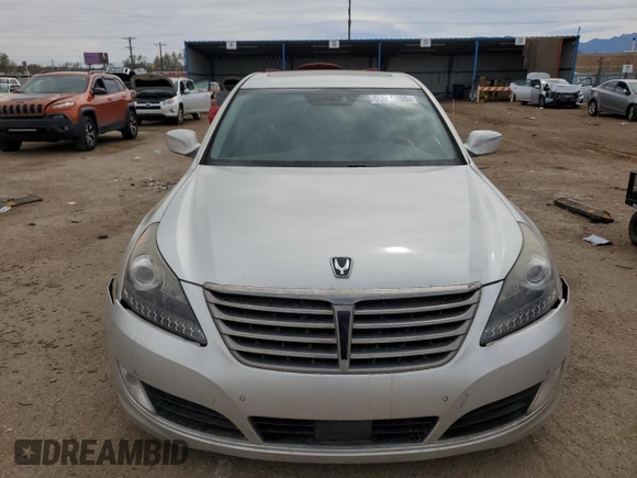2014 Hyundai Equus Signature with VIN KMHGH4JH1EU078527, listed as a Copart auction lot 51106305 with Not Provided miles and Salvage Title. Bid and sale history available at DreamBid. Image 5.