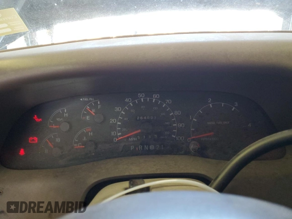 1999 Ford F-250 XL with VIN 1FTNX21F0XEC99244, listed as a Copart auction lot 72545104 with 264,697 mi miles and Salvage Title. Bid and sale history available at DreamBid. Image 9.