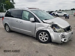 2007 Nissan Quest S with VIN 5N1BV28U57N123234, listed as a Copart auction lot 72026404 with 182,372 mi miles and Salvage Title. Bid and sale history available at carsss.com. Image 4.