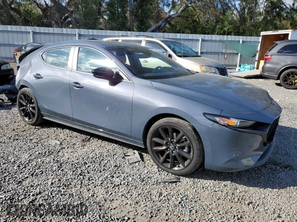 2023 Mazda 3 S Carbon Edition with VIN JM1BPBLM6P1608818, listed as a Copart auction lot 84762364 with 15,411 mi miles and Non repairable. Bid and sale history available at DreamBid. Image 4.