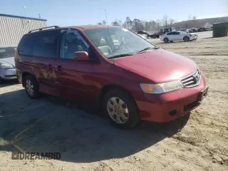 2003 Honda Odyssey EX-L with VIN 5FNRL189X3B006613, listed as a Copart auction lot 46427125 with 245,477 mi miles and Salvage Title. Bid and sale history available at DreamBid. Image 4.