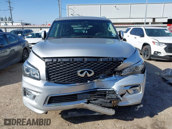 2017 Infiniti QX80 z VIN JN8AZ2NE5H9159392, wystawiony jako IAAI lot #41666185 z przebiegiem 42 482 mil mil oraz . Historia ofert i sprzedaży dostępna na DreamBid. Obrazek 13.