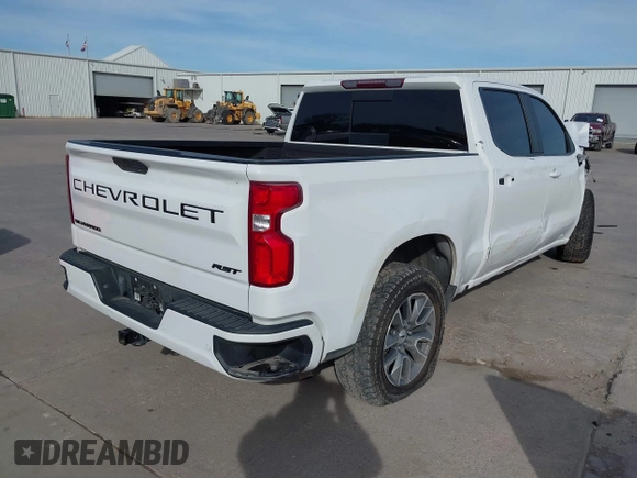2021 Chevrolet Silverado 1500 RST with VIN 1GCPWDED6MZ109368, listed as a IAAI auction lot 41092790 with 49,755 mi miles. Bid and sale history available at carsss.com. Image 4.