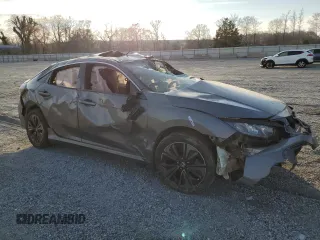2018 Honda Civic EX with VIN SHHFK7H5XJU216923, listed as a Copart auction lot 49716635 with Not provided miles and Salvage title. Bid and sale history available at DreamBid. Image 4.