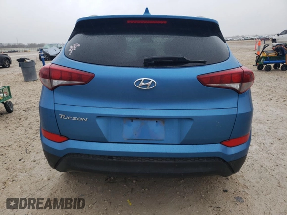 2018 Hyundai Tucson SEL Plus with VIN KM8J33A45JU600159, listed as a Copart auction lot 43227605 with 92,850 mi miles and Salvage Title. Bid and sale history available at carsss.com. Image 6.