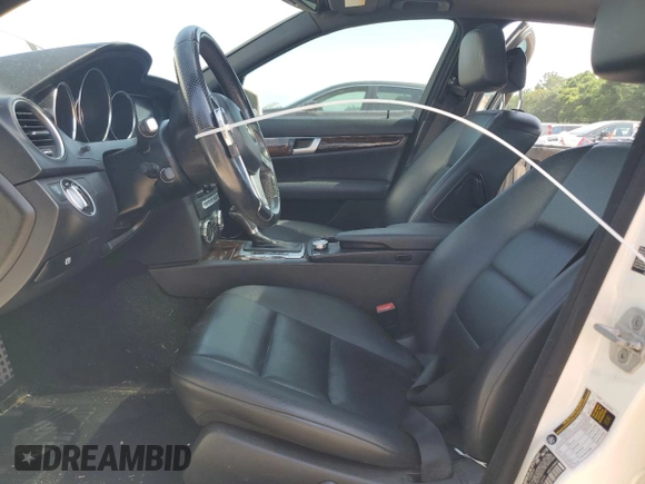 2014 Mercedes-Benz C 250 Sport with VIN WDDGF4HB5EG193499, listed as a Copart auction lot 56962835 with 182,547 mi miles and Salvage title. Bid and sale history available at DreamBid. Image 7.