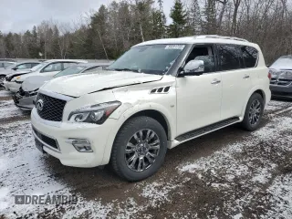 2016 Infiniti QX80 with VIN JN8AZ2NE7G9127168, listed as a Copart auction lot 50201735 with 195,676 mi miles and Clean Title. Bid and sale history available at carsss.com. Image 1.