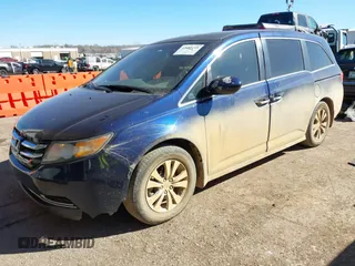 2014 Honda Odyssey EX with VIN 5FNRL5H43EB115025, listed as a IAAI auction lot 41685249 with 236,876 mi miles and . Bid and sale history available at carsss.com. Image 2.