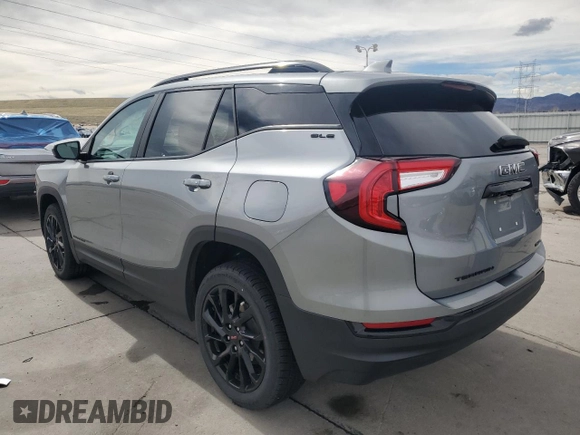 2023 GMC Terrain SLE with VIN 3GKALTEG9PL197285, listed as a Copart auction lot 50163245 with 57,627 mi miles and Salvage title. Bid and sale history available at DreamBid. Image 2.