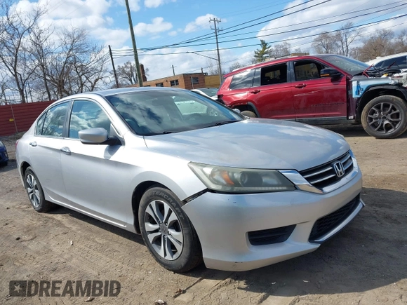 2015 Honda Accord LX with VIN 1HGCR2F36FA000864, listed as a IAAI auction lot 41990265 with 141,807 mi miles. Bid and sale history available at carsss.com. Image 1.