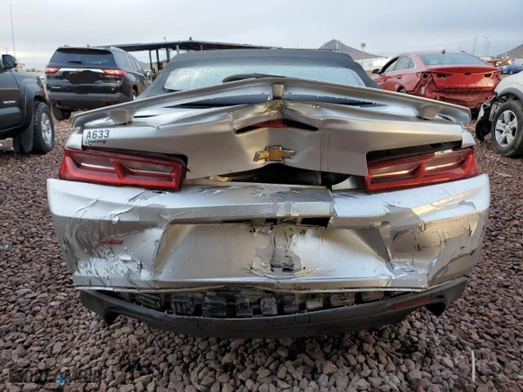 2017 Chevrolet Camaro 1SS with VIN 1G1FF3D72H0197193, listed as a Copart auction lot 42257295 with 75,498 mi miles and Salvage Title. Bid and sale history available at carsss.com. Image 6.