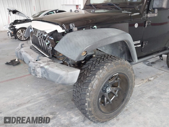 2018 Jeep Wrangler Sport S with VIN 1C4GJWAG3JL927925, listed as a IAAI auction lot 42387748 with 48,447 mi miles and . Bid and sale history available at DreamBid. Image 6.