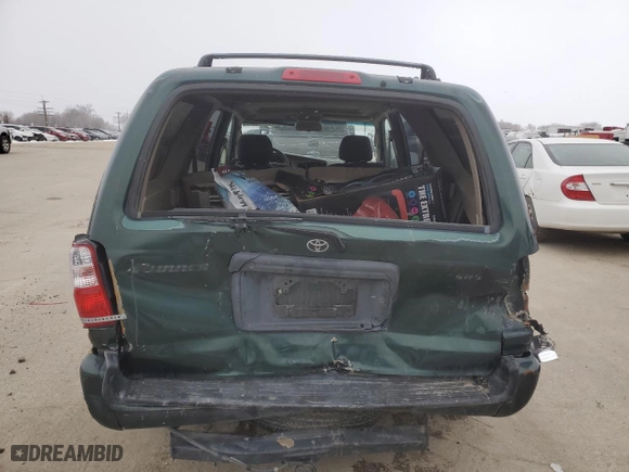 2001 Toyota 4Runner SR5 with VIN JT3GN86RX10205626, listed as a Copart auction lot 45225505 with 354,340 mi miles and Salvage Title. Bid and sale history available at carsss.com. Image 6.