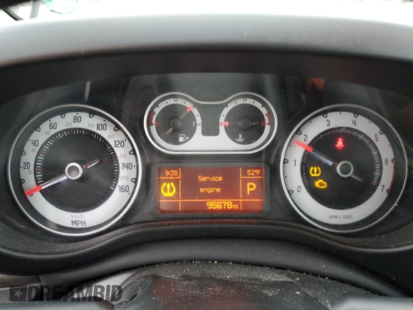 2016 FIAT 500L Trekking with VIN ZFBCFADHXGZ037485, listed as a Copart auction lot 54083385 with 95,678 mi miles and Clean Title. Bid and sale history available at carsss.com. Image 9.