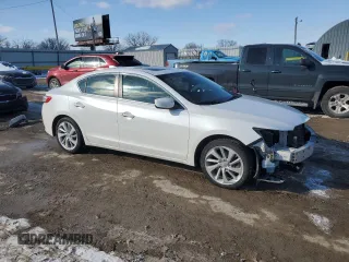 2018 Acura ILX Premium with VIN 19UDE2F75JA007753, listed as a Copart auction lot 46041465 with 79,802 mi miles and Salvage Title. Bid and sale history available at carsss.com. Image 4.