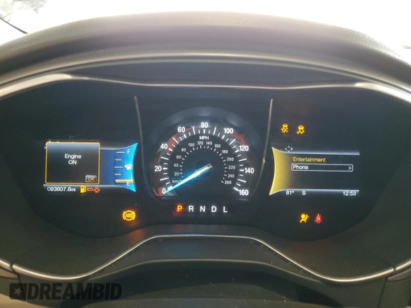 2017 Ford Fusion SE with VIN 3FA6P0H72HR157165, listed as a Copart auction lot 53752325 with 93,607 mi miles and Clean title. Bid and sale history available at DreamBid. Image 9.