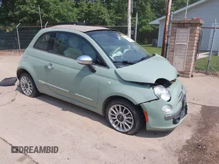 2013 FIAT 500 Lounge with VIN 3C3CFFER3DT536623, listed as a IAAI auction lot 42425991 with 87,905 mi miles and . Bid and sale history available at DreamBid. Image 1.