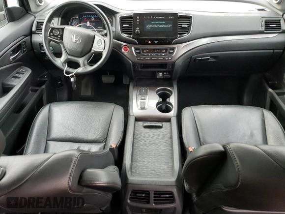 2022 Honda Pilot EX-L with VIN 5FNYF6H55NB035484, listed as a Copart auction lot 80648114 with 50,636 mi miles and Salvage Title. Bid and sale history available at carsss.com. Image 8.