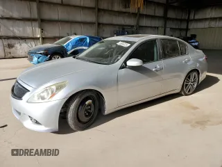 2013 Infiniti G37 Journey with VIN JN1CV6AP0DM725001, listed as a Copart auction lot 55956225 with 105,177 mi miles and Salvage title. Bid and sale history available at DreamBid. Image 1.