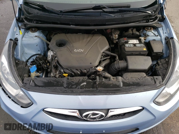 2012 Hyundai Accent GLS with VIN KMHCU4AE7CU138100, listed as a Copart auction lot 50828095 with 60,177 mi miles and Salvage Title. Bid and sale history available at carsss.com. Image 11.