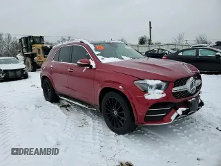2022 Mercedes-Benz GLE 350 with VIN 4JGFB4KB5NA586900, listed as a Copart auction lot 44856935 with 57,953 mi miles and Salvage title. Bid and sale history available at DreamBid. Image 12.