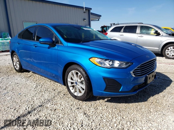 2019 Ford Fusion SE with VIN 3FA6P0HD7KR172841, listed as a Copart auction lot 49632224 with 53,338 mi miles and Salvage Title. Bid and sale history available at DreamBid. Image 4.