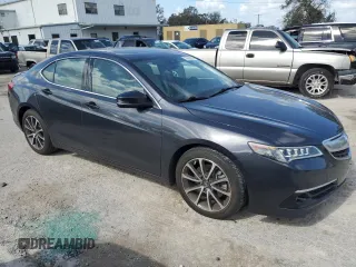 2016 Acura TLX Advance with VIN 19UUB2F7XGA007989, listed as a Copart auction lot 76636264 with 56,490 mi miles and Salvage title. Bid and sale history available at DreamBid. Image 4.