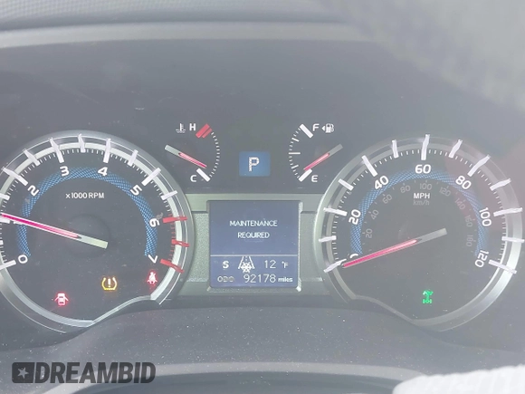 2018 Toyota 4Runner SR5 with VIN JTEBU5JR9J5519118, listed as a IAAI auction lot 41622686 with 92,178 mi miles. Bid and sale history available at carsss.com. Image 7.