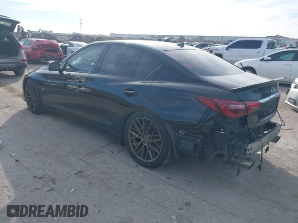 2019 Infiniti Q50 Luxe z VIN JN1EV7AP8KM519419, wystawiony jako IAAI lot #41278134 z przebiegiem 91 902 mil mil oraz . Historia ofert i sprzedaży dostępna na DreamBid. Obrazek 3.