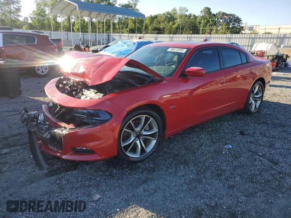 2016 Dodge Charger R/T with VIN 2C3CDXCT3GH286193, listed as a Copart auction lot 58013205 with 114,636 mi miles and Salvage title. Bid and sale history available at DreamBid. Image 1.