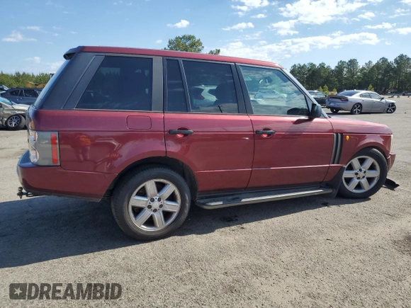 2004 Land Rover Range Rover HSE with VIN SALME114X4A166075, listed as a Copart auction lot 55575605 with 139,073 mi miles and Clean title. Bid and sale history available at DreamBid. Image 3.