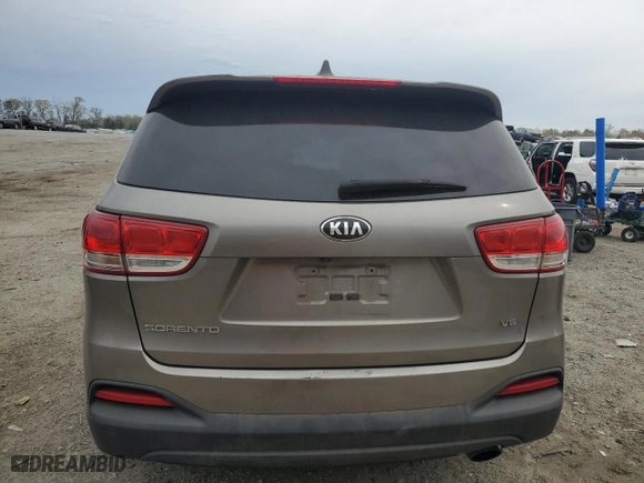 2016 Kia Sorento LX with VIN 5XYPG4A57GG011660, listed as a Copart auction lot 51749855 with 127,729 mi miles and Salvage Title. Bid and sale history available at carsss.com. Image 6.