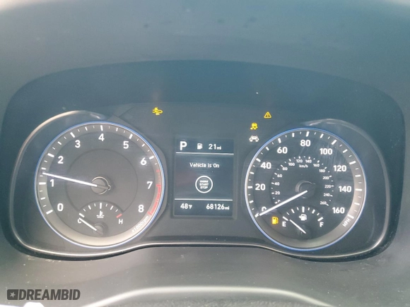 2019 Hyundai Kona SEL with VIN KM8K6CAA5KU325900, listed as a Copart auction lot 42126865 with 68,126 mi miles and Salvage Title. Bid and sale history available at carsss.com. Image 9.