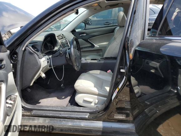 2006 Lexus IS 350 with VIN JTHBE262562002448, listed as a Copart auction lot 61063565 with 187,561 mi miles and Salvage title. Bid and sale history available at DreamBid. Image 7.