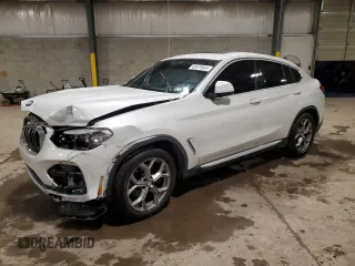 2020 BMW X4 xDrive30i z VIN 5UX2V1C0XLLZ32784, wystawiony jako Copart lot #83619664 z przebiegiem Nie podano mil oraz Szkoda całkowita • Salvage title. Historia ofert i sprzedaży dostępna na DreamBid. Obrazek 1.