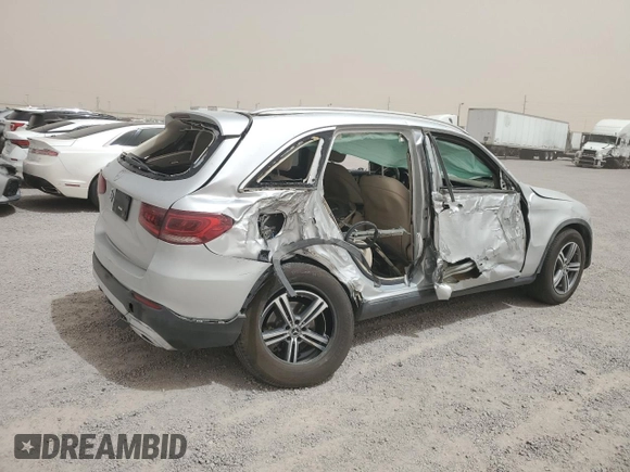 2020 Mercedes-Benz GLC 300 with VIN WDC0G8DB1LF729867, listed as a Copart auction lot 56649965 with Not provided miles and Non repairable. Bid and sale history available at DreamBid. Image 3.
