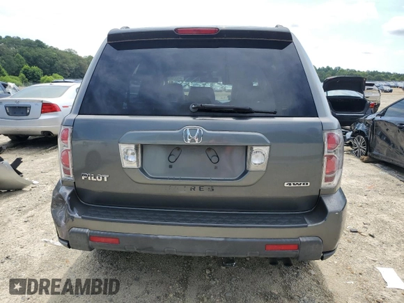2007 Honda Pilot EX-L with VIN 2HKYF18537H536008, listed as a Copart auction lot 65339965 with 123,456 mi miles and Clean title. Bid and sale history available at DreamBid. Image 6.