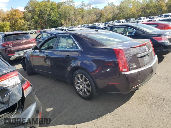 2008 Cadillac CTS AWD w/1SB with VIN 1G6DT57V780185329, listed as a Copart auction lot 75596724 with 122,387 mi miles and Salvage Title. Bid and sale history available at carsss.com. Image 2.