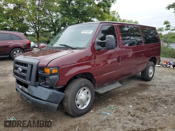 2008 Ford Econoline Passenger XL with VIN 1FMNE11W28DB28420, listed as a Copart auction lot 69724594 with 481,294 mi miles and Salvage Title. Bid and sale history available at DreamBid. Image 1.